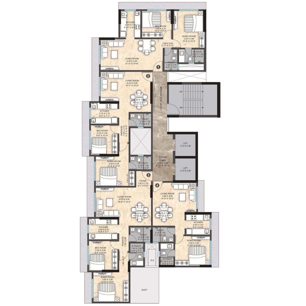 Paranjape-Athena-Floor-Plan-Wing-C
